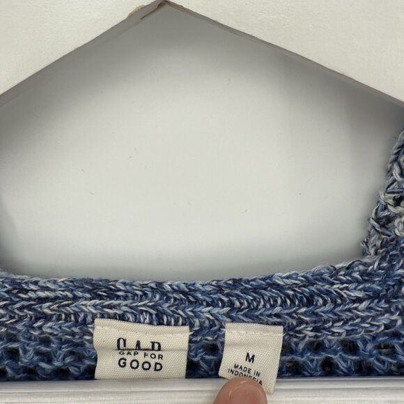 Gap Multi Blue Cardigan Cotton Oversized Size Medium Gap for Good Boho - Picture 7 of 10
